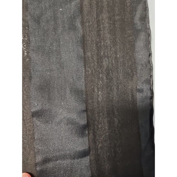 Nwt Bill Blass Vintage 100% Silk Black Cheetah Print Rectangular Scarf 52 X 12 - Picture 7 of 7